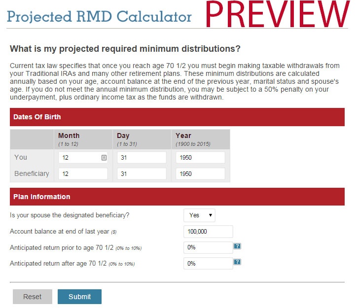 Free RMD Calculator Free RMD Calculator